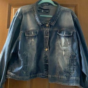 Maurices jean jacket size 3 (plus)